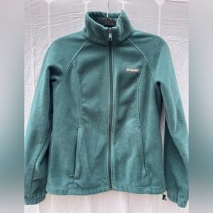 Columbia Turquoise Fleece Jacket Size Medium
